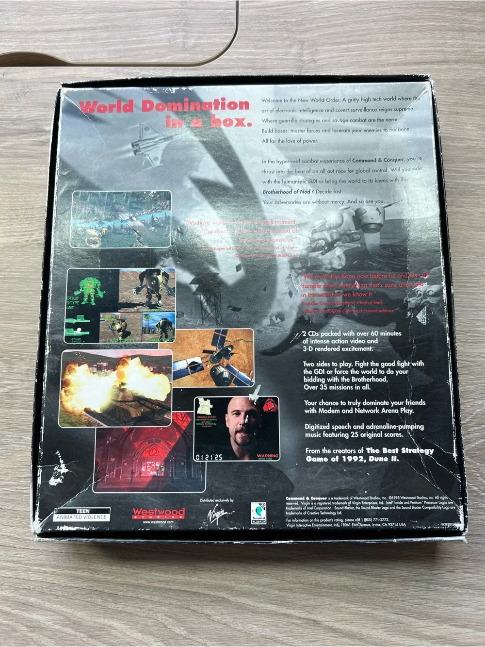 Command & Conquer + Covert Operations PC Big Box CD-ROM Westwood Set